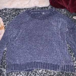 Aeri icy blue velvet sweater!!